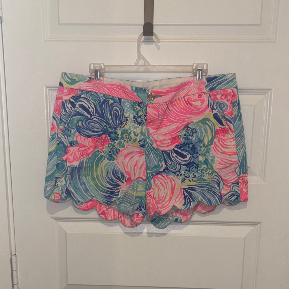 Lilly Pulitzer- The Buttercup Stretch Short - Pink & Blue